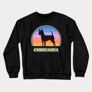 Chihuahua Vintage Sunset Dog Crewneck Sweatshirt